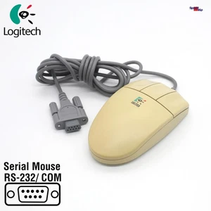 Original Logitech M-M35 Mouse Serial RS-232 Com Port Computer Dos Driver Retro - Picture 1 of 4