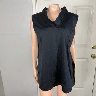 Jil Sander Womens Shirt Top 44 Blouse Button Career Sleeveless Italy Designer P5 - Image 1 of 4