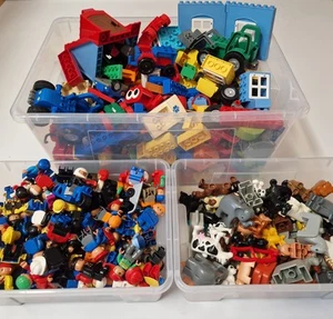Lego® Duplo 1 Kilo KG - Starterset Steine Platte Tiere Figuren Fahrzeuge - Bild 1 von 1