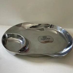 Calphalon Reflections Stainless Steel Divided Serving Tray Dish Oven  Safe. - Picture 1 of 5