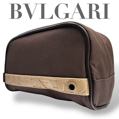 Bolso clutch Bulgari bolso lateral cuero lona usado de Japón Foto 1 de 4
