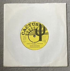 CT93 A1 B1 First Press Rupie Edwards Three Pan One A Murder 7” Vinyl Record 1976 - Picture 1 of 4