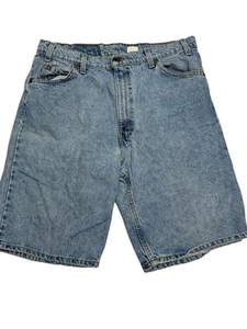 Levi’s 550 Vintage 1994 Orange Tab Denim Blue Jean Shorts Jorts Mens Size 36 USA - Picture 1 of 9