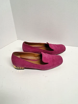 Zapatos mocasines de gamuza magenta Fendi Vero Cuoio para mujer talla 37 (EE. UU. 6) Italia Foto 1 de 4