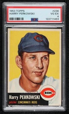 1953 Topps High # Harry Perkowski #236 PSA 4 - Image 1 of 2
