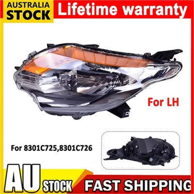 Left LHS Head Light Lamp Black For Mitsubishi Triton MQ GLX Ute 2015~2018 AU - image 1 of 4