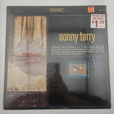 Blind Sonny Terry Vinyl Lp - Sealed - FS-206 - Folk - Country - Blues Foto 1 de 4