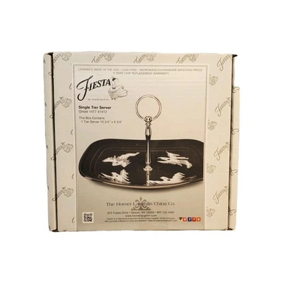 Fiesta Halloween GHOSTS Halloween Pizarra Plata Servidor de un solo nivel 1477 41412  Foto 1 de 3