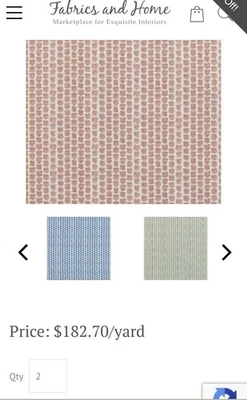 New Fabric LEE JOFA - KAYA II - BERRY  140cm wide 117cm long  - Image 1 of 3