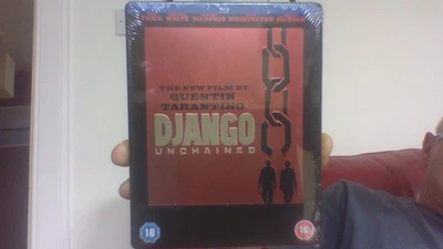 DJANGO UNCHAINED  -  UK BLURAY STEELBOOK  -  NEW / SEALED  -  PERFECT CONDITION - Image 1 of 2