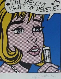 Roy Lichtenstein " Die Melodie Haunts My Reverie " W. Mat Kunstdruck - Bild 1 von 3