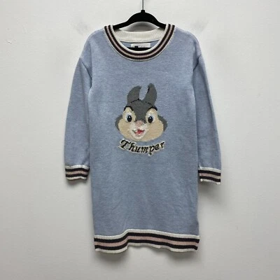 Vestido suéter tejido manga larga cuello redondo azul golpeador niñas bebé gap 5 Foto 1 de 4