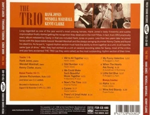 Hank Jones - Wendell Marshall - Kenny Clarke – The Trio / Fresh Sound CD New - Imagen 1 de 1