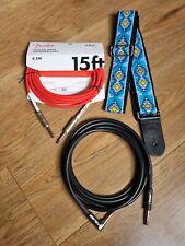 Fender Professional Instrument Cable 15ft 10ft Gaucho Guitar Strap Rrp £48