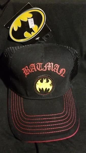 DC Comics Batman rot schwarz gelb Batman Baseball Trucker verstellbare Kappe - Bild 1 von 2