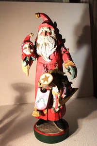 Rare Large 1992 House of Hatten Old World Santa With Toys 19 in tall Christmas - Picture 1 of 15