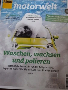 adac motorwelt 04 2016 waschen wachsen und polieren neuwertig - Bild 1 von 1