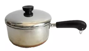 Vintage Küche Kulinarik Revereware 2 Quart Soßenpfanne mit Deckel sauber & glänzend sehr guter Zustand - Bild 1 von 5