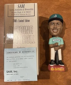 Ken Griffey Jr. Mariners Wackelkopf - von SAM, mit Originalkarton und COA 1993 - Bild 1 von 5