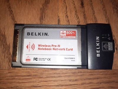 BELKIN Wireless Pre-N Notebook Network Card F5D8010 - Image 1 of 3