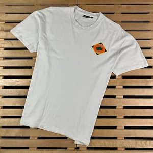 Mens T-Shirt Short Sleeve Napapijri Size L Big Print Back - Picture 1 of 9