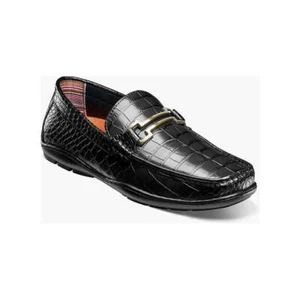 Zapatos de vestir sin cordones Stacy Adams Embrey sin usar, en caja, puntera negros 25703-001 - Imagen 1 de 21