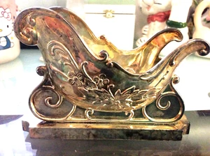 1998 Sleigh International Silver Co. Silver Plated Card or Napkin Holder no Box - Picture 1 of 9