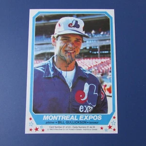 BILL GULLICKSON  SIGNED   1982 O-Pee-Chee  Insert  poster  5X7  AUTO  EXPOS  OPC - Picture 1 of 3