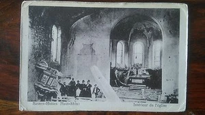 Carte postale ancienne Basses Huttes Haut Rhin Interieur Eglise CPA - Picture 1 of 1