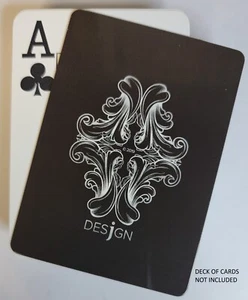 Premium Bridge Size Desjgn Diamonds Cut Card Dealer Stiff Flexible Plastic - Picture 1 of 1