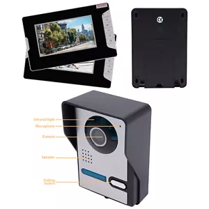 4 Draht 7" Video 2 familienhaus T��rsprechanlage Klingel Sprechanlage mit Kamera - Bild 1 von 9