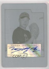 2007 Bowman Chrome Prospects Printing Plate Cyan 1/1 Young Il Jung Auto