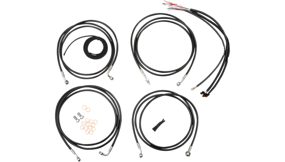 Kit de cables picadoras ABS LA 14-15 Harley Electra Glide Street Glide ABS 12"-14" barras Foto 1 de 3