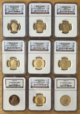 PF70 PRESIDENT / SACAGAWEA DOLLAR $1 NGC ULTRA CAMEO (I PURCHASE = 1 COIN) - Image 1 of 2