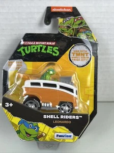 2023 NICKELODEON TMNT Shell Riders LEONARDO Orange VW Bus Beatle New - Picture 1 of 3