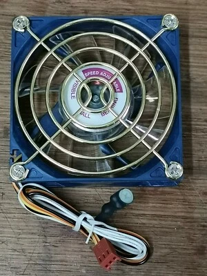 Enermax 8cm cooling fan Golden grill Fan speed adjustable 1000~3000RPM UC-8FAB-B - Image 1 of 4