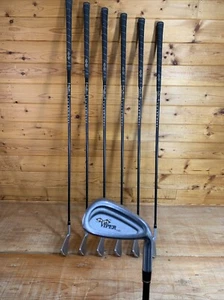 Snakes Eyes VIPER MS Iron Set 3 - 9 Black Graphite Stiff Flex Shaft Men’s RH - Picture 1 of 16