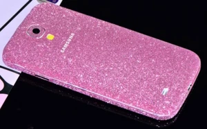 STICKER SAMSUNG GALAXY S4 STRASS ROSE BLING INTEGRAL AUTOCOLLANT - Photo 1 sur 1