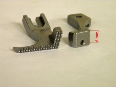 SHANGGONG Kanten fuß Reißverschlüß für 2fach Nähmaschine z.b. 0302CX 512BW + U192B Rechts