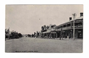 Postal vintage década de 1900 - Manilla St., mirando hacia el oeste. Manilla. NSW. Pub. L & H Co - Imagen 1 de 2