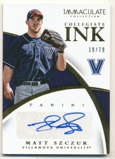 2015 Immaculate Collection Collegiate Ink #39 Matt Szczur Autograph /79
