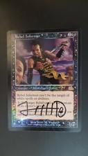 Prophecy ** Rebel Informer (FOIL) (Signed) ** Mtg Magic (EX/SP) Fischer