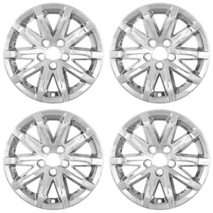 4 17" Chrome Wheel Skins Hub Caps Covers Hubs for 2014 15 2016 Cadillac CTS - Picture 1 of 5
