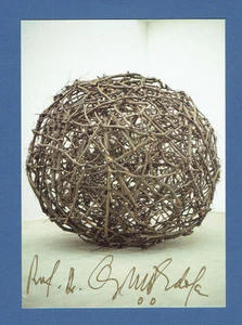 MO EDOGA Autogramm Autograph signed Card "Europakugel" DOCUMENTA 1992 KPK - Bild 1 von 2