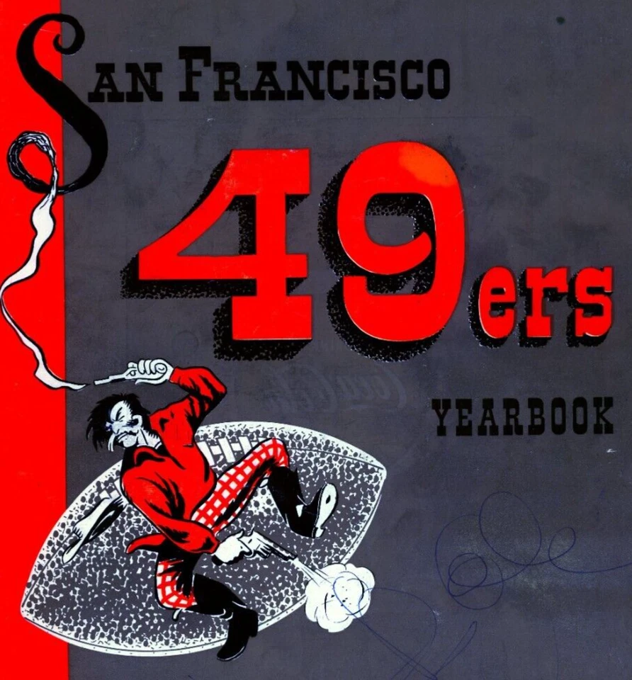SIGNED 1958 San Francisco 49ers Yearbook NFL Falstaff Beer Coca Cola - Image 1 of 4