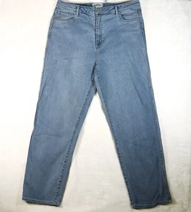 Lee Riders womens jeans denim Cotton blue size 18 high mom - Picture 1 of 14