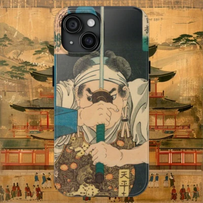 Samurai Battles His Way To Victory - iPhone Case - Japanese - Image 1 of 4