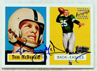 2001 Topps Tom McDonald #124 1957 Topps Reprint Football Card - Autographed