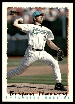 1995 Topps #311 Bryan Harvey Florida Marlins - Image 1 of 2