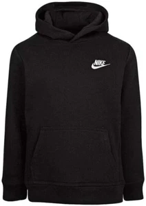 Nike little boys Club Fleece Hooded Pullover Black  86F322 Size 4 - Picture 1 of 1